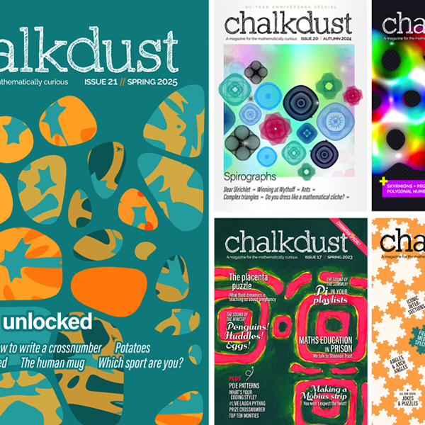 Some copies of Chalkdust magazine